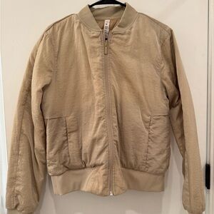 lululemon athletica Tan / Gold Bomber Jacket